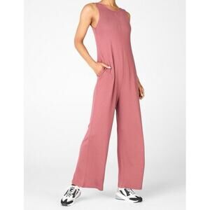 Fabletics Grace Relaxed Wide Leg Jumpsuit XL Women’s Dark Rouge